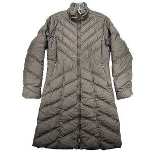 Patagonia‎ Down Parka Coat Puffer Quilted Lightweight Black Women's S - READ